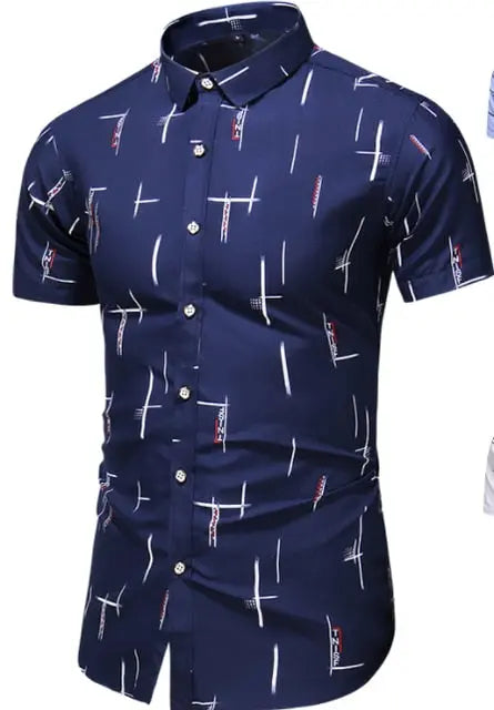 Moda 9 Estilo Design Manga Curta Camisa Casual Estampado Masculino Praia Blusa 2021 Roupas de Verão Plus Tamanho Asiático M-XXXL 4XL 5XL Lance Donovan