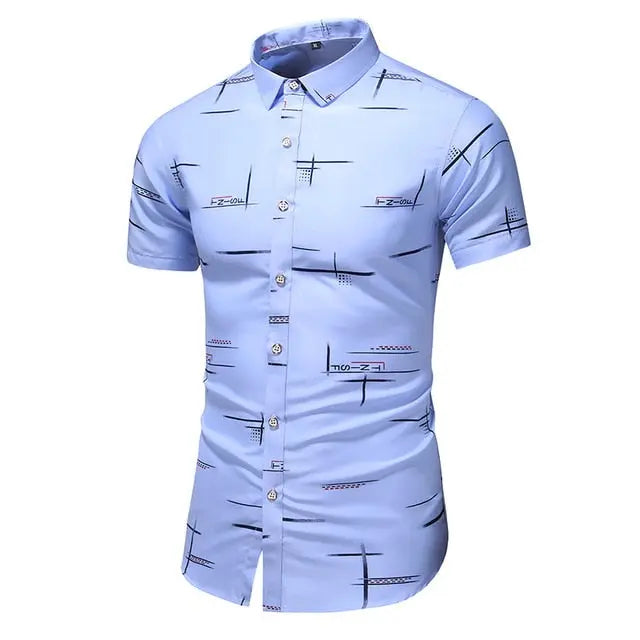 Moda 9 Estilo Design Manga Curta Camisa Casual Estampado Masculino Praia Blusa 2021 Roupas de Verão Plus Tamanho Asiático M-XXXL 4XL 5XL Lance Donovan