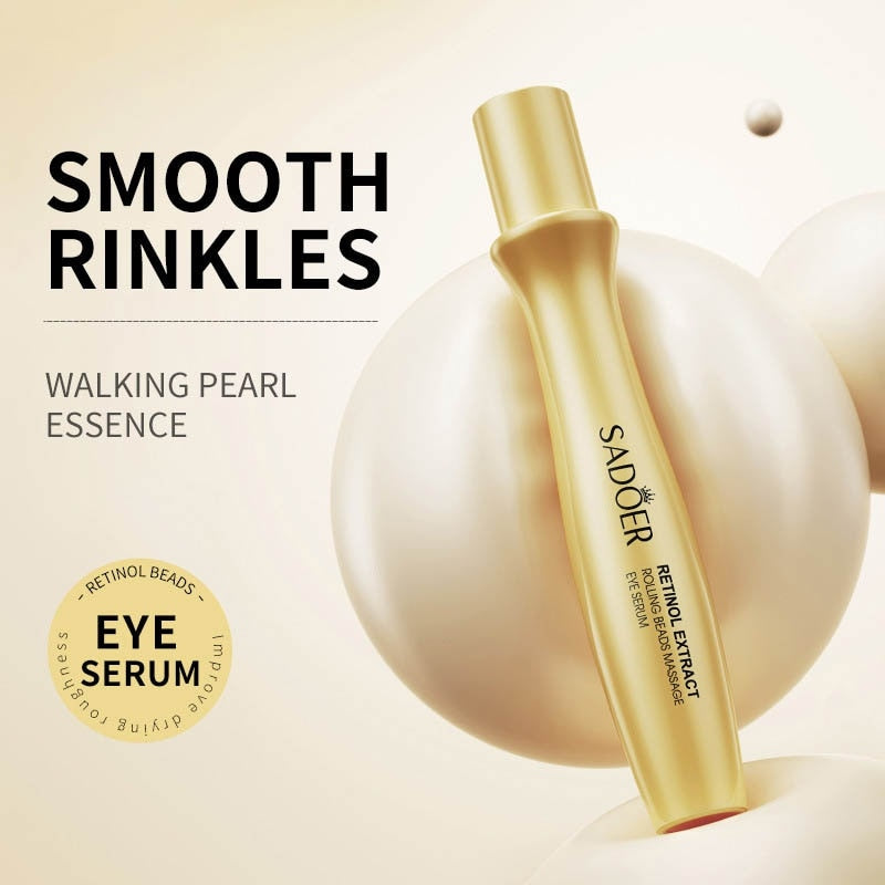 Creme anti-idade para contorno dos olhos Sadöer com extrato de retinol e pérolas para suavizar rugas